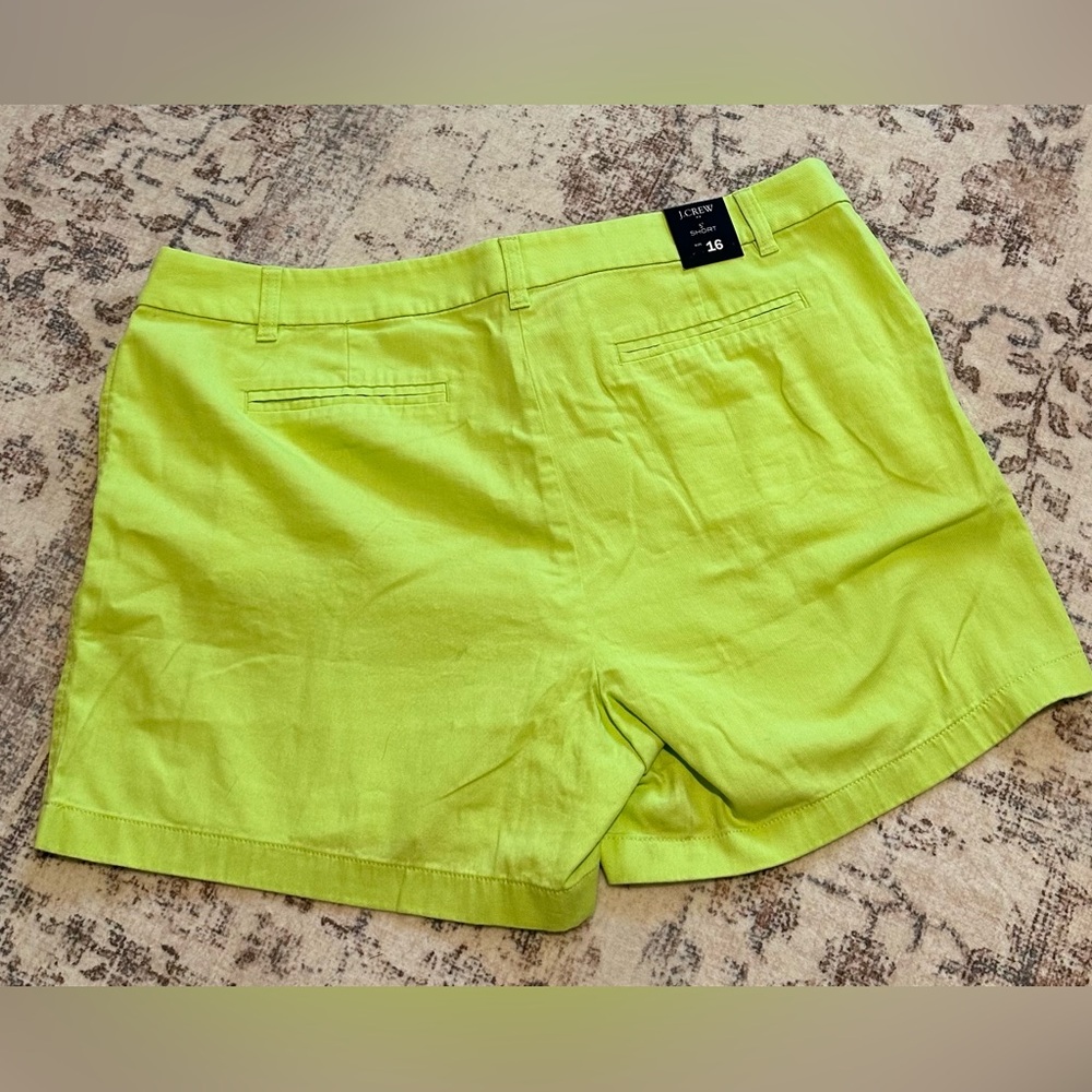J. Crew Sz 16 NWT Lime Green Women's Shorts